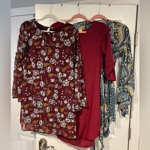 Long sleeved dresses (3 items)